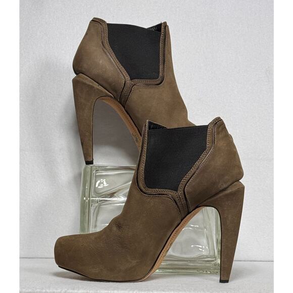 Circus By Sam Edelman Burgundy "Karissa" Heeled Platform Bootie Size 10M - Picture 1 of 8
